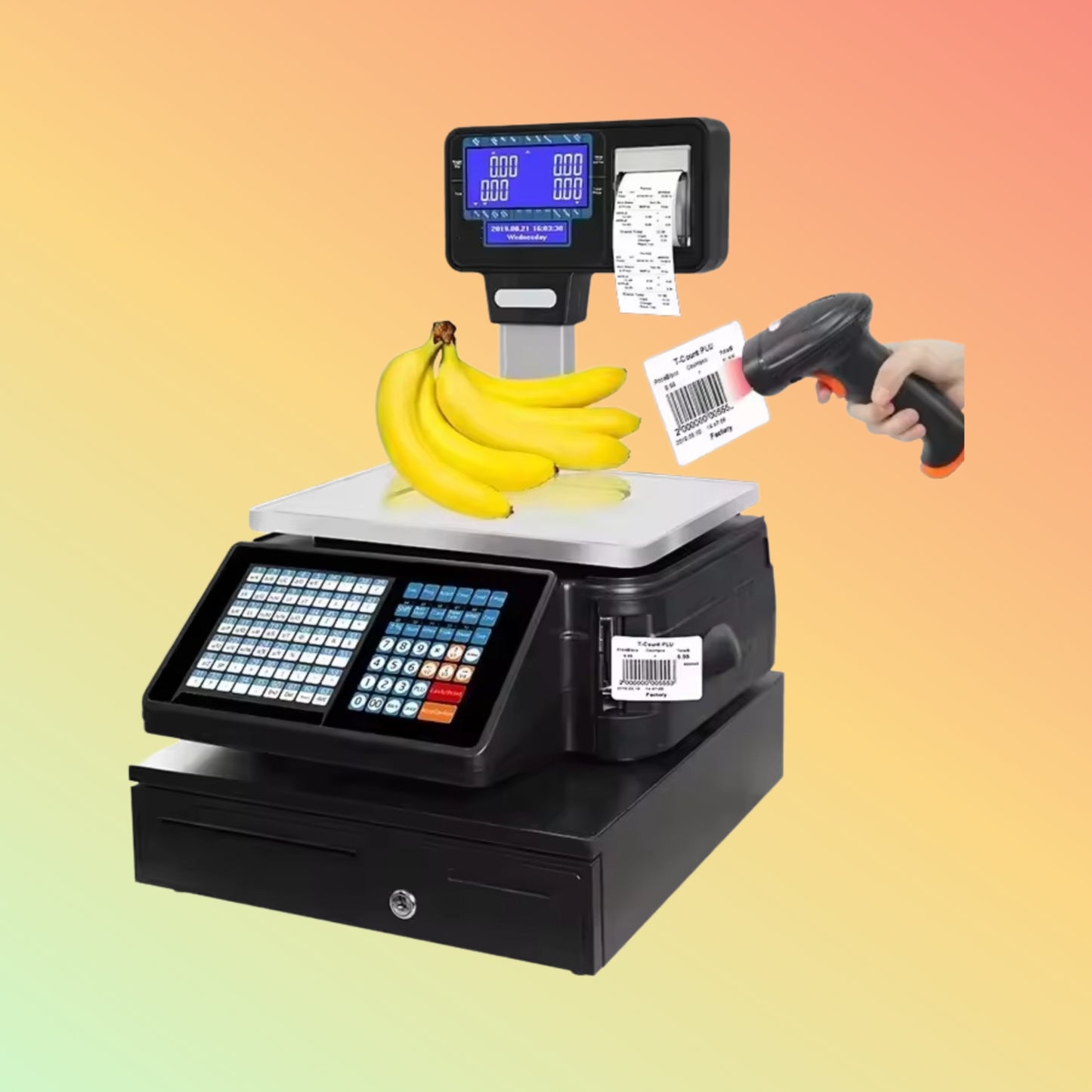 مقياس ملصقات الباركود Postech POS-2018