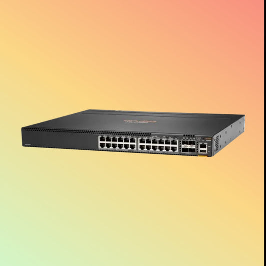 HPE अरूबा CX 6200F (JL725A) स्विच - 24 x गीगाबिट ईथरनेट BASE-T क्लास 4 PoE पोर्ट, 4 x 1/10G SFP पोर्ट