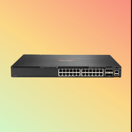 HPE अरूबा CX 6300M ​​(JL664A) स्विच - 24 x गीगाबिट ईथरनेट PoE+ पोर्ट RJ45 (30 W, 802.3at), 4 x SFP 50 GbE WAN