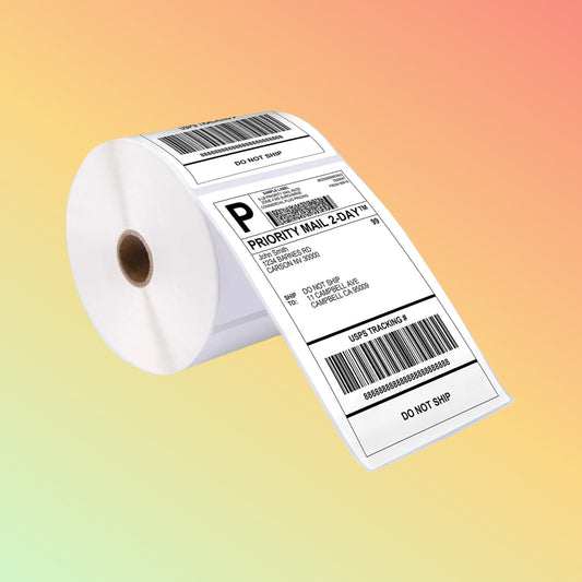 100mmx100mm Direct Thermal 4x4 Shipping Label