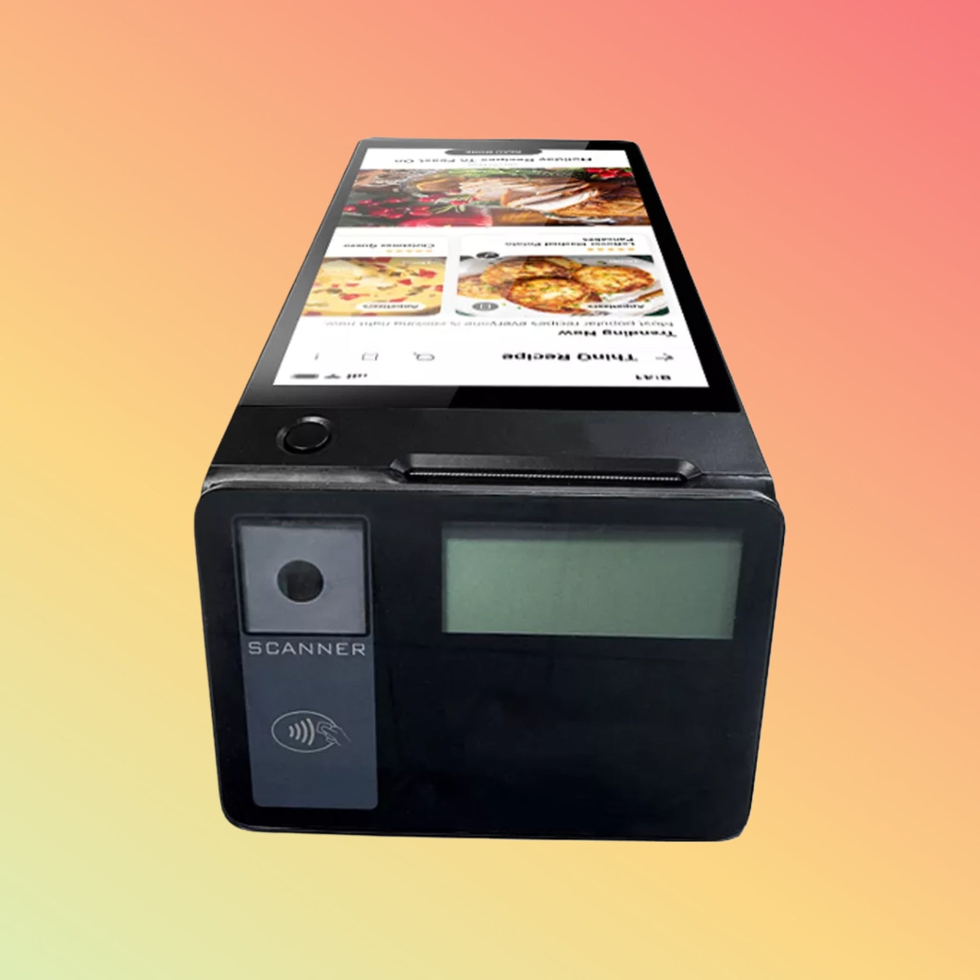 Android 14 Dual Screen 8+2.66 Inch NFC Handheld POS Terminal with 58mm Ticket Printer Contactless Card Reader Payment Z150