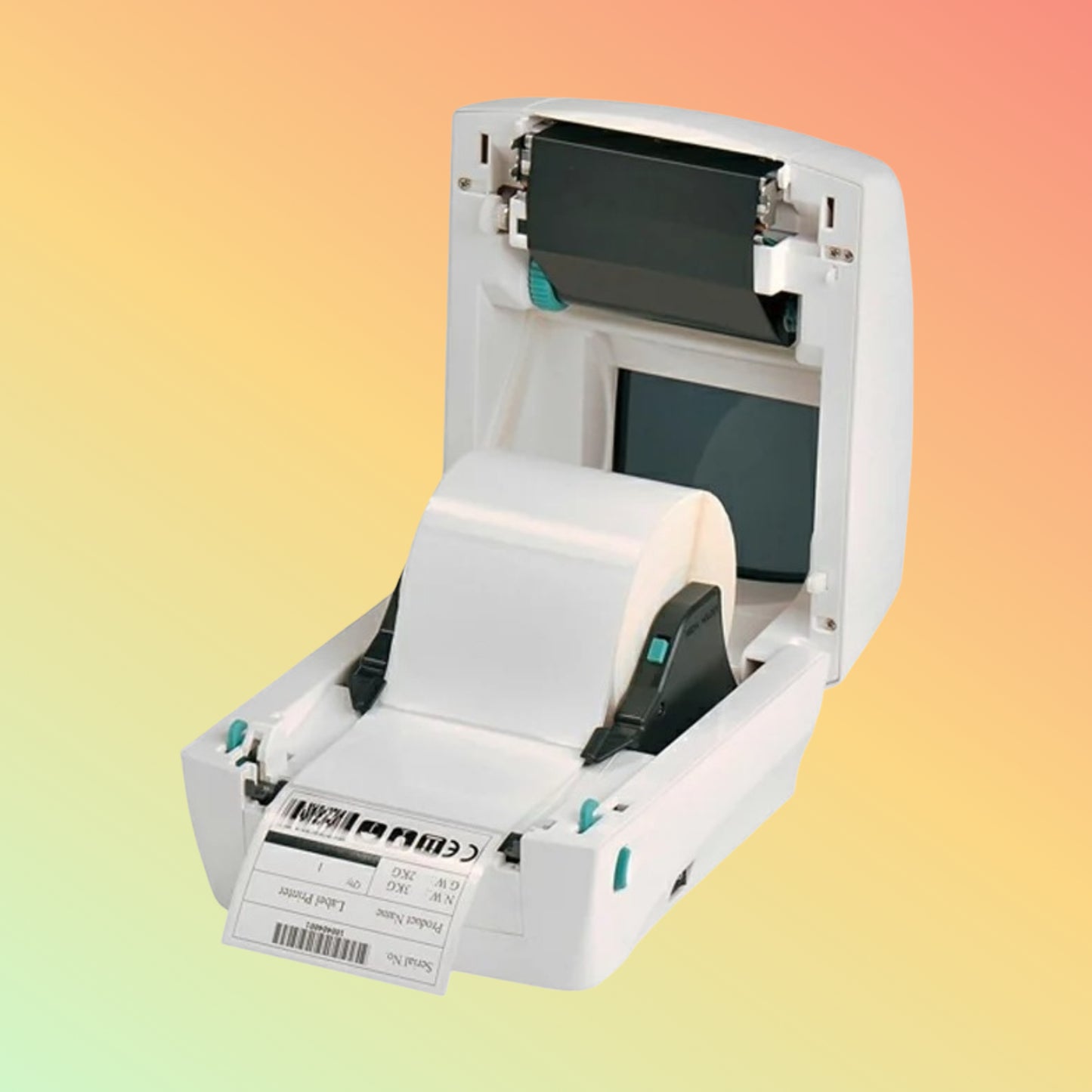 Rear ports showing USB and optional Ethernet connection