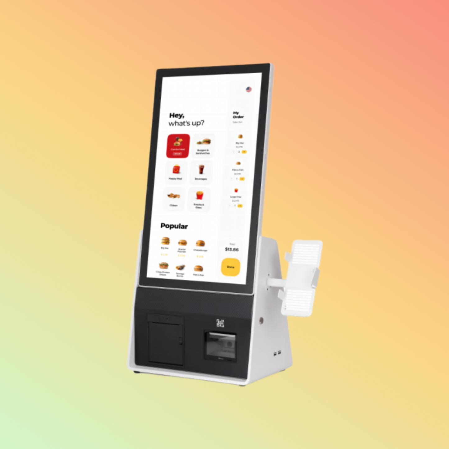 كشك الخدمة الذاتية NEOPOS ST9100F مقاس 21.5 بوصة/23.8 بوصة