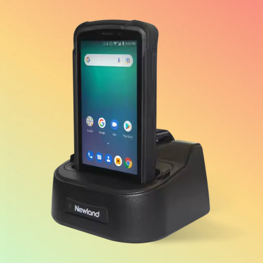 جهاز Newland MT90 Orca Pro المحمول - ماسح باركود قوي أحادي الأبعاد وثنائي الأبعاد، ذاكرة وصول عشوائي (RAM) سعة 4 جيجابايت/ذاكرة فلاش سعة 64 جيجابايت
