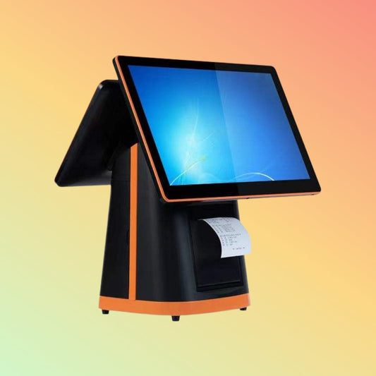 15–15.6" All-in-One POS, Built-in 80mm Printer, LED8/VFD, 2nd Display