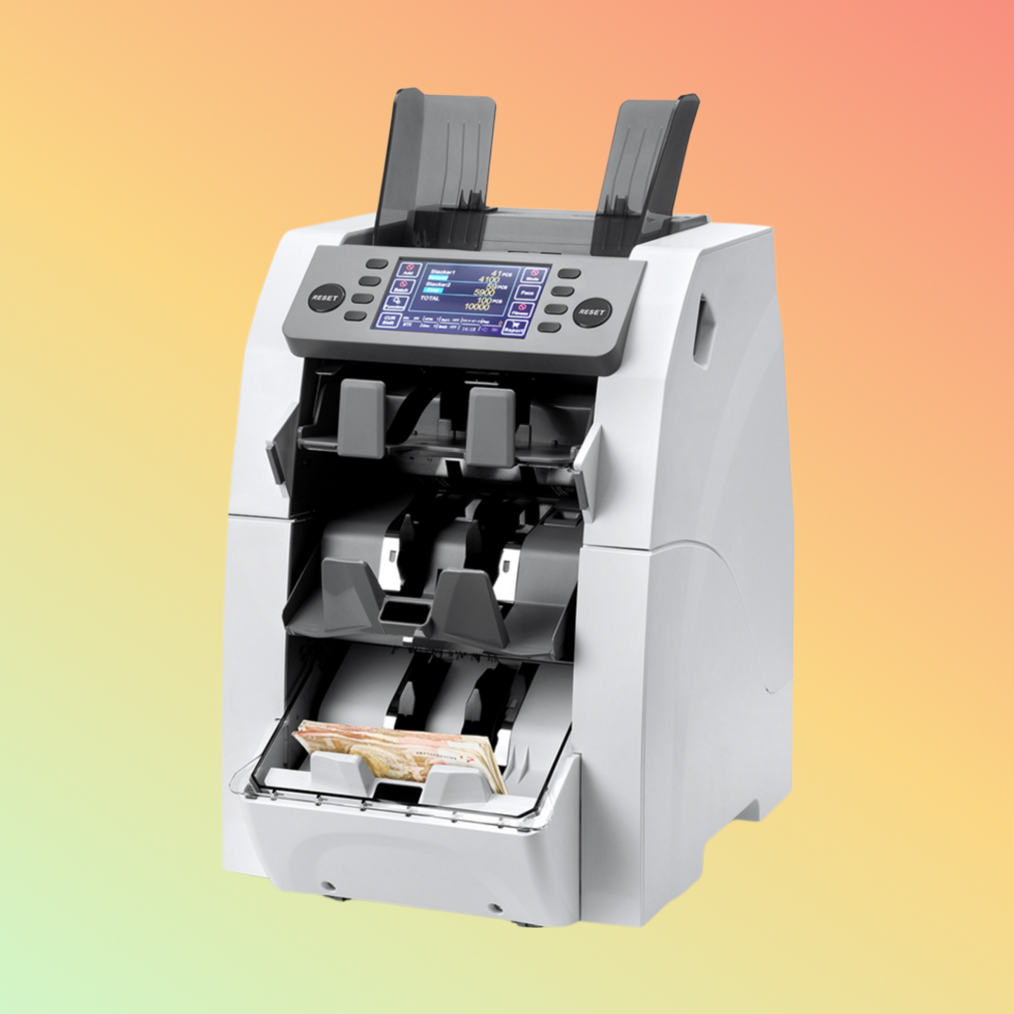 2+1 POCKET BANKNOTE FITNESS SORTER