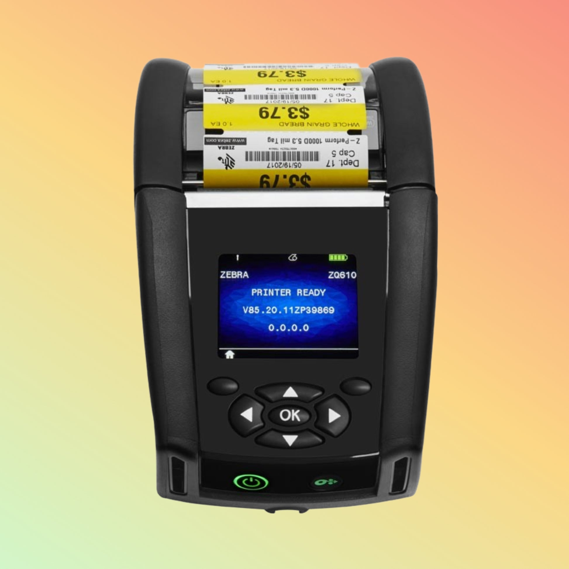 Zebra ZQ610 Plus DT Printer Connectivity Options