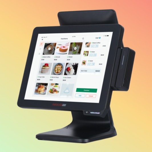 NEOPOS 15" Customer Display 15" Main Screen 10