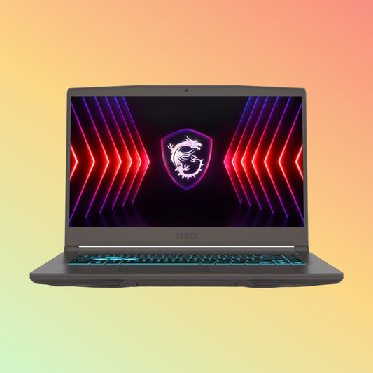 MSI THIN A15 B7UCX-249XAE गेमिंग लैपटॉप - AMD Ryzen 5-7535HS, 8GB, 512GB SSD, NVIDIA GeForce RTX 2050 4GB, 15.6” FHD