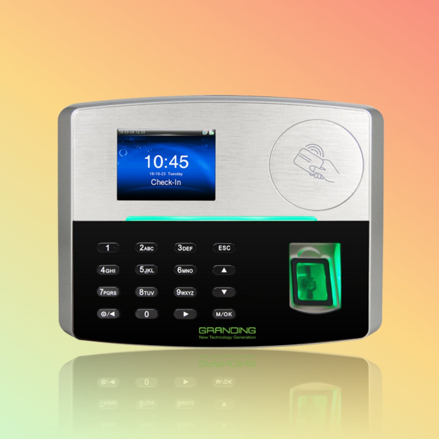 Granding S810 Granding Fingeprint Time Attendance & Access Control System With Battery
