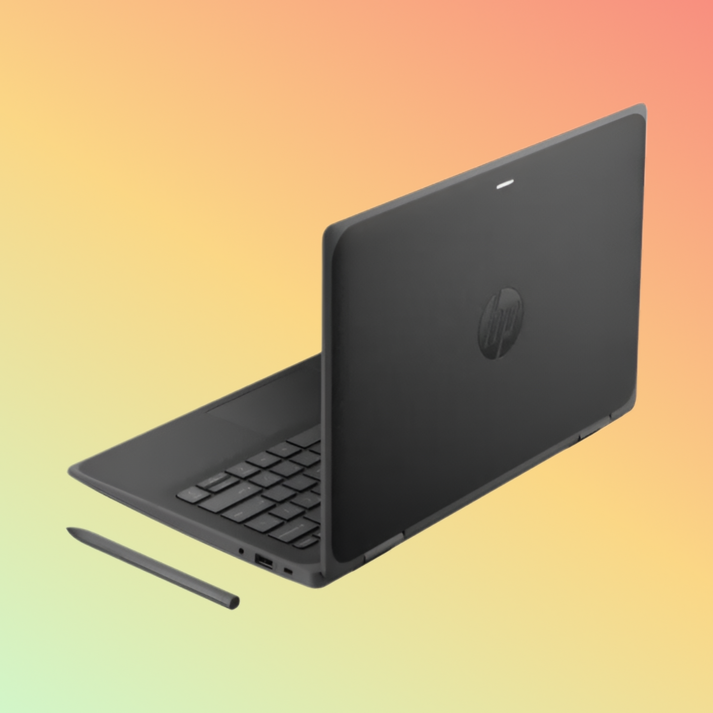 كمبيوتر محمول HP PRO FORTIS G11 - معالج Intel N200 من الجيل الثالث، وذاكرة وصول عشوائي (RAM) سعة 8 جيجابايت، ومحرك أقراص SSD سعة 256 جيجابايت، وشاشة 11.6 بوصة عالية الدقة متعددة اللمس X360
