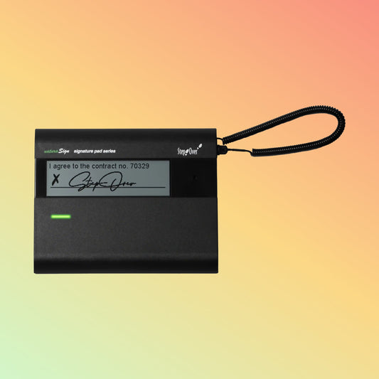 स्टेपओवर मोबाइल उपयोग के लिए विशेष रूप से स्थिर और उपयोगी सिग्नेचर पैड