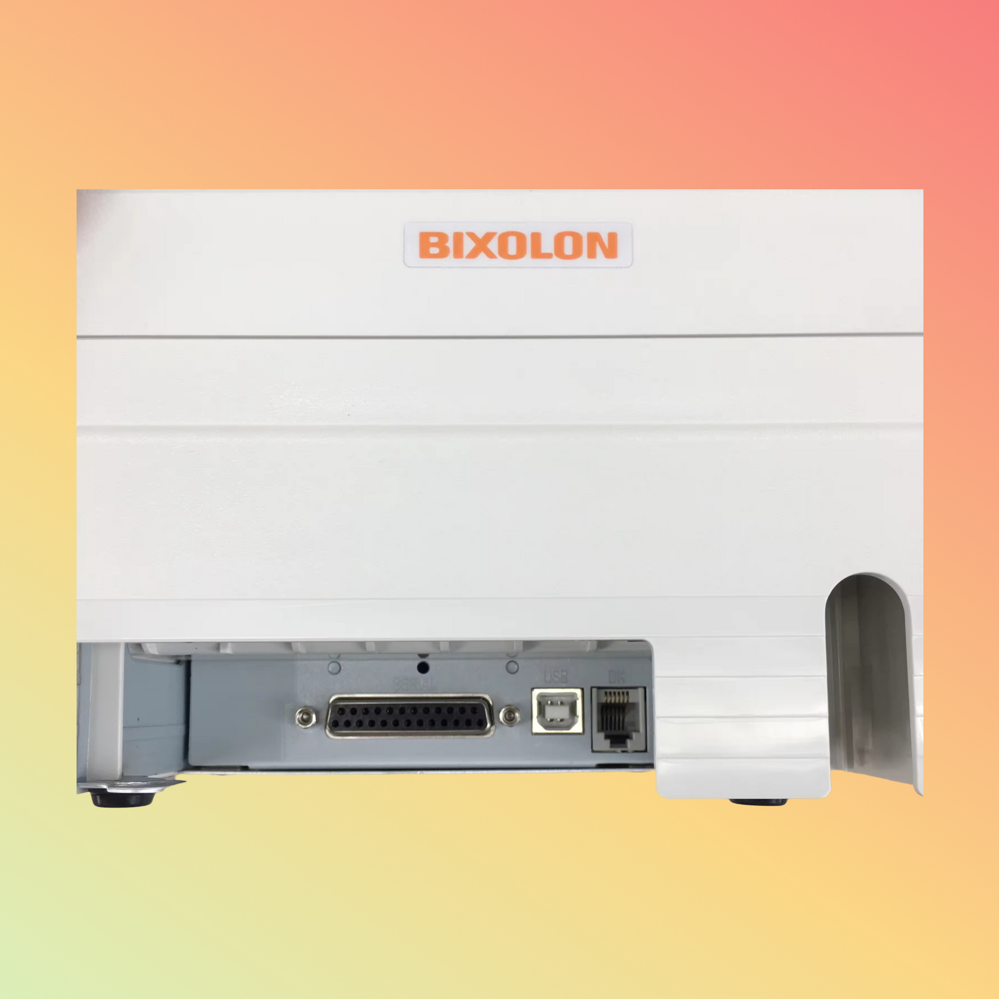 BIXOLON SRP-275III connected via RS232, demonstrating seamless integration with POS systems.