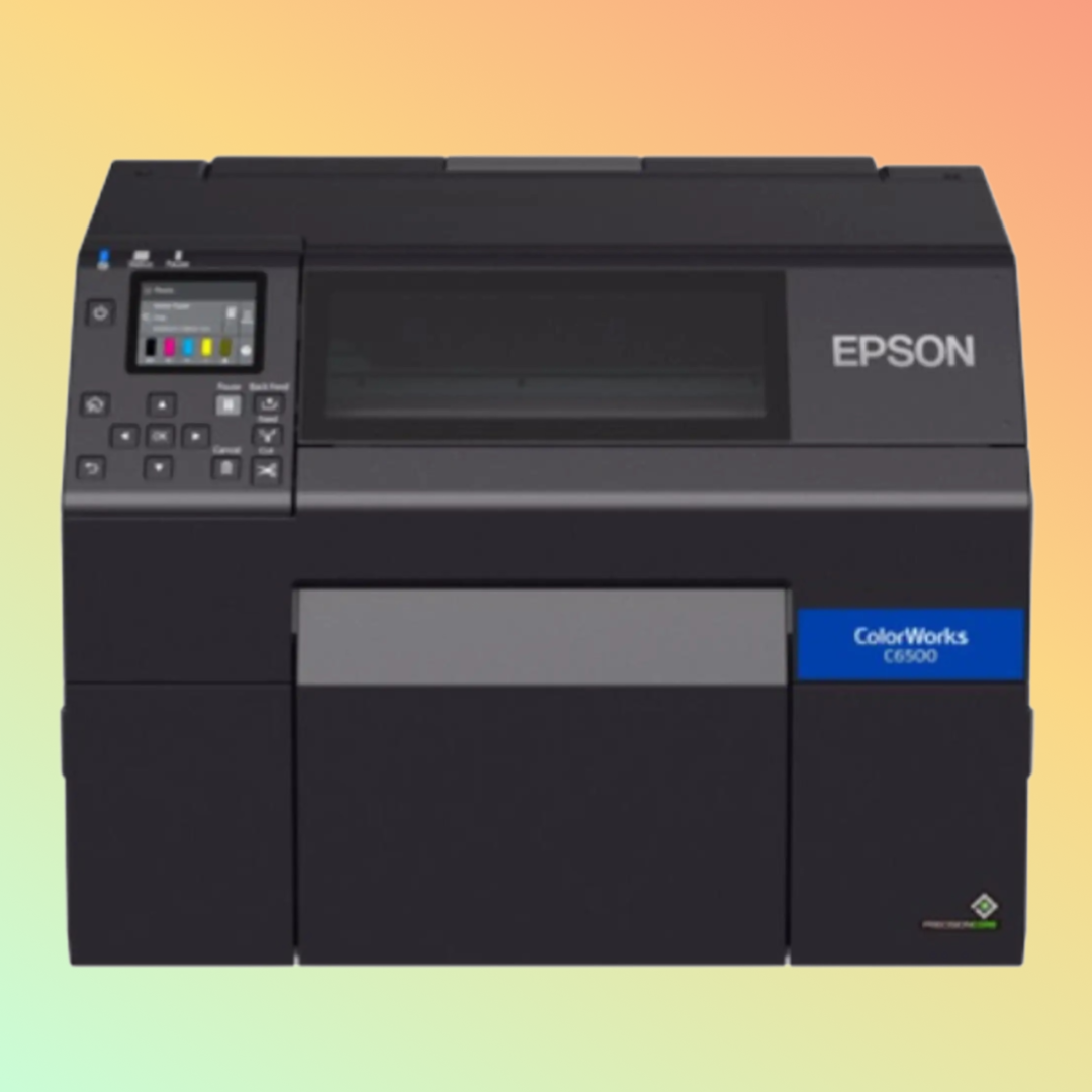 EPSON CW-C6530 Label Printer - High-performance color label printer for industrial use.
