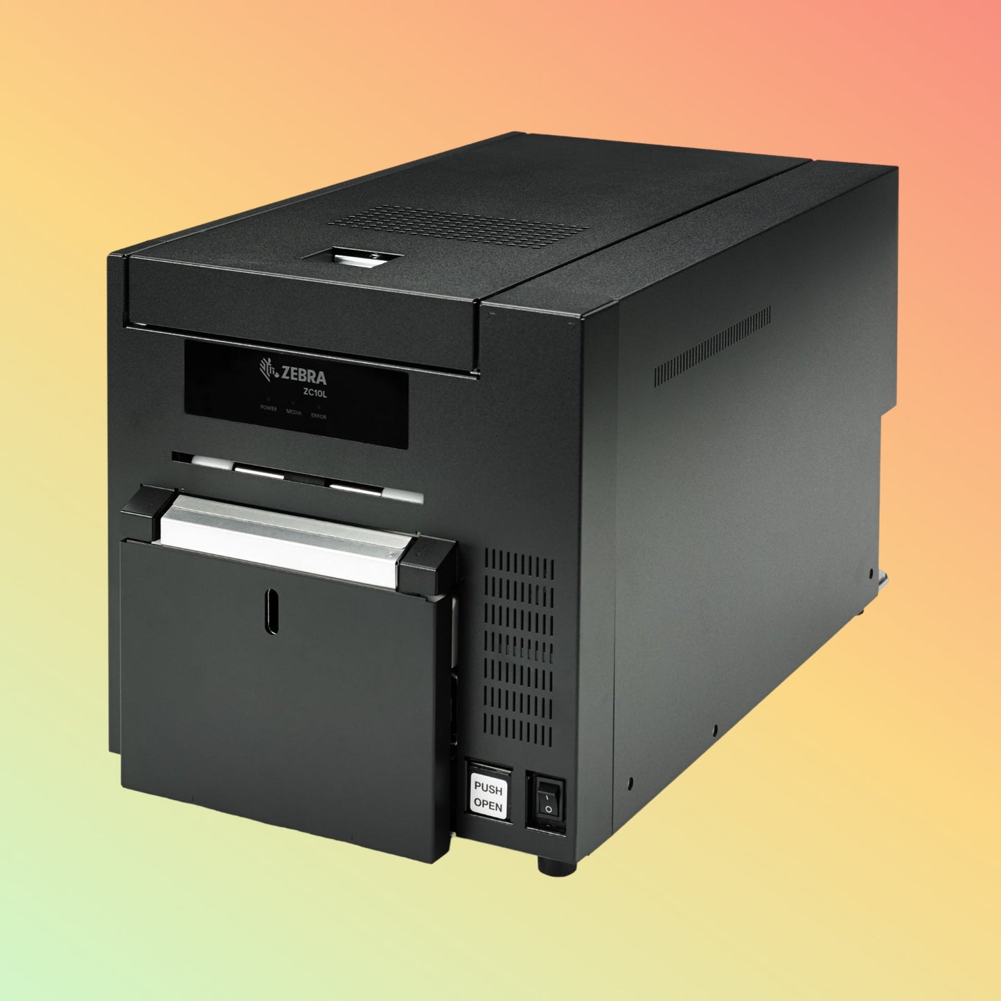 alt="Zebra ZC10L Printer for Large Event Cards and Badges"