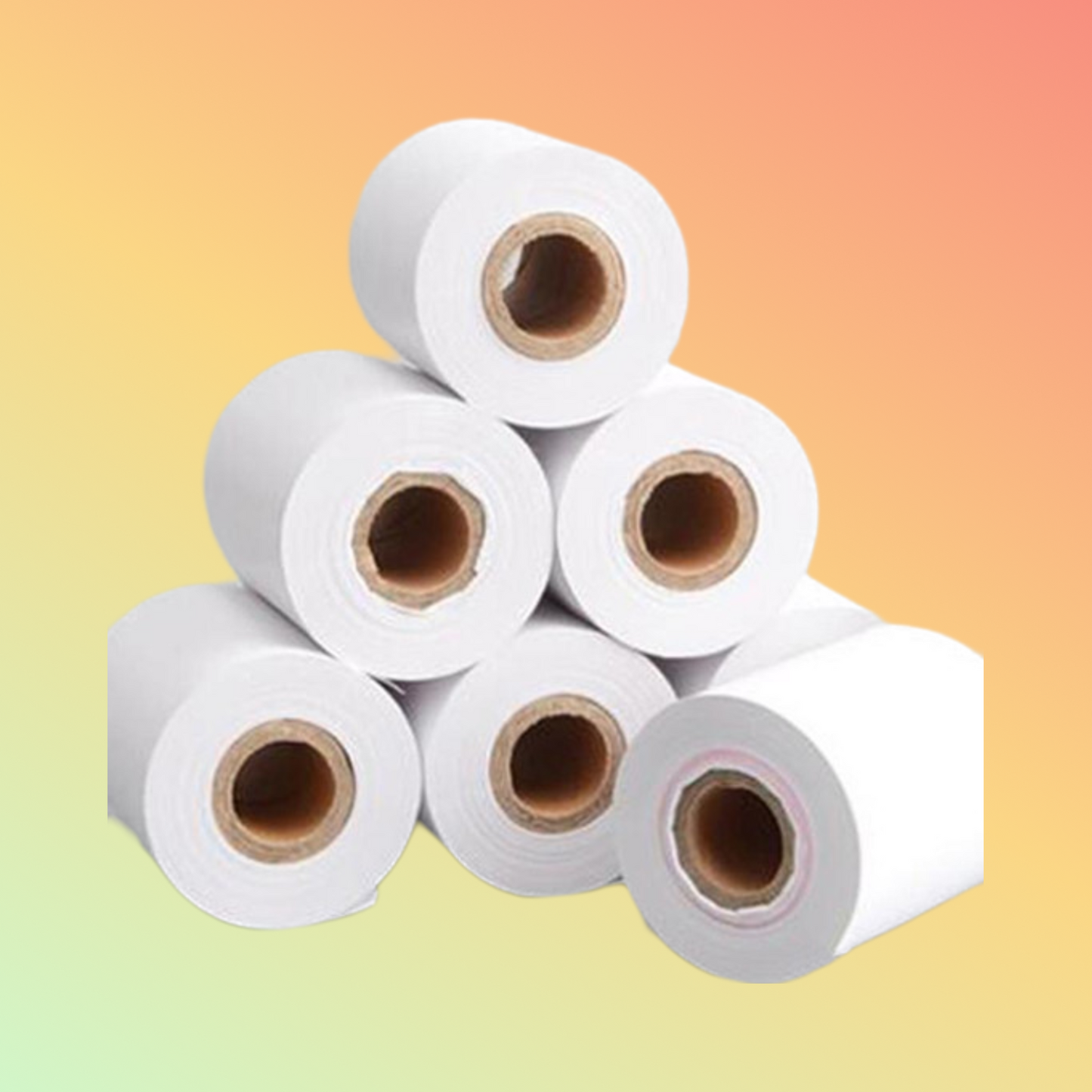 High-quality 57*50 thermal paper roll for cash registers.