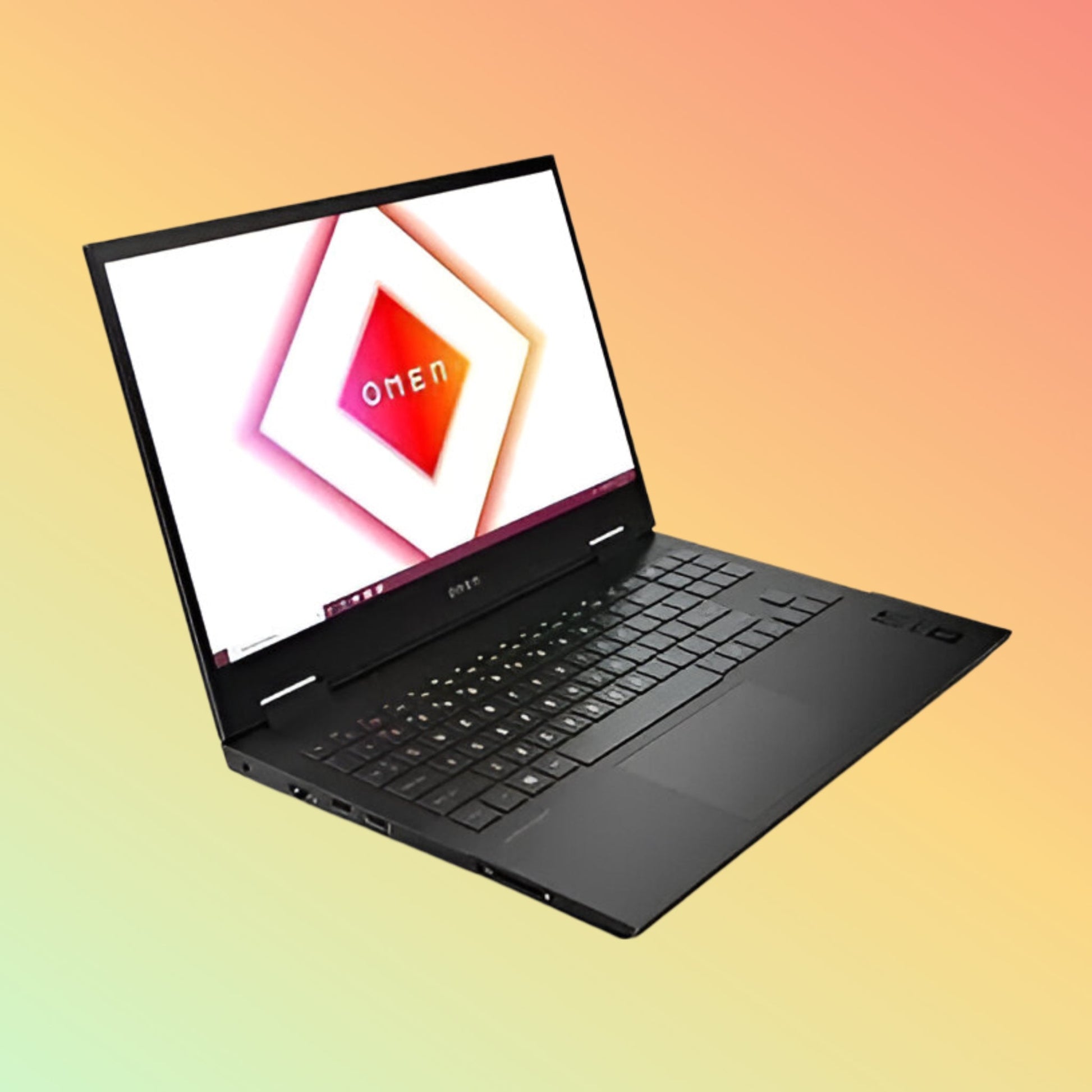 كمبيوتر محمول للألعاب HP OMEN 16-AE0010ST (2024) - معالج i7-14650HX من الجيل الرابع، وذاكرة وصول عشوائي (RAM) سعة 16 جيجابايت، ومحرك أقراص صلبة SSD سعة 512 جيجابايت، وبطاقة رسومات NVIDIA GeForce RTX 4060 سعة 8 جيجابايت، وشاشة 16.1 بوصة عالية الدقة بالكامل