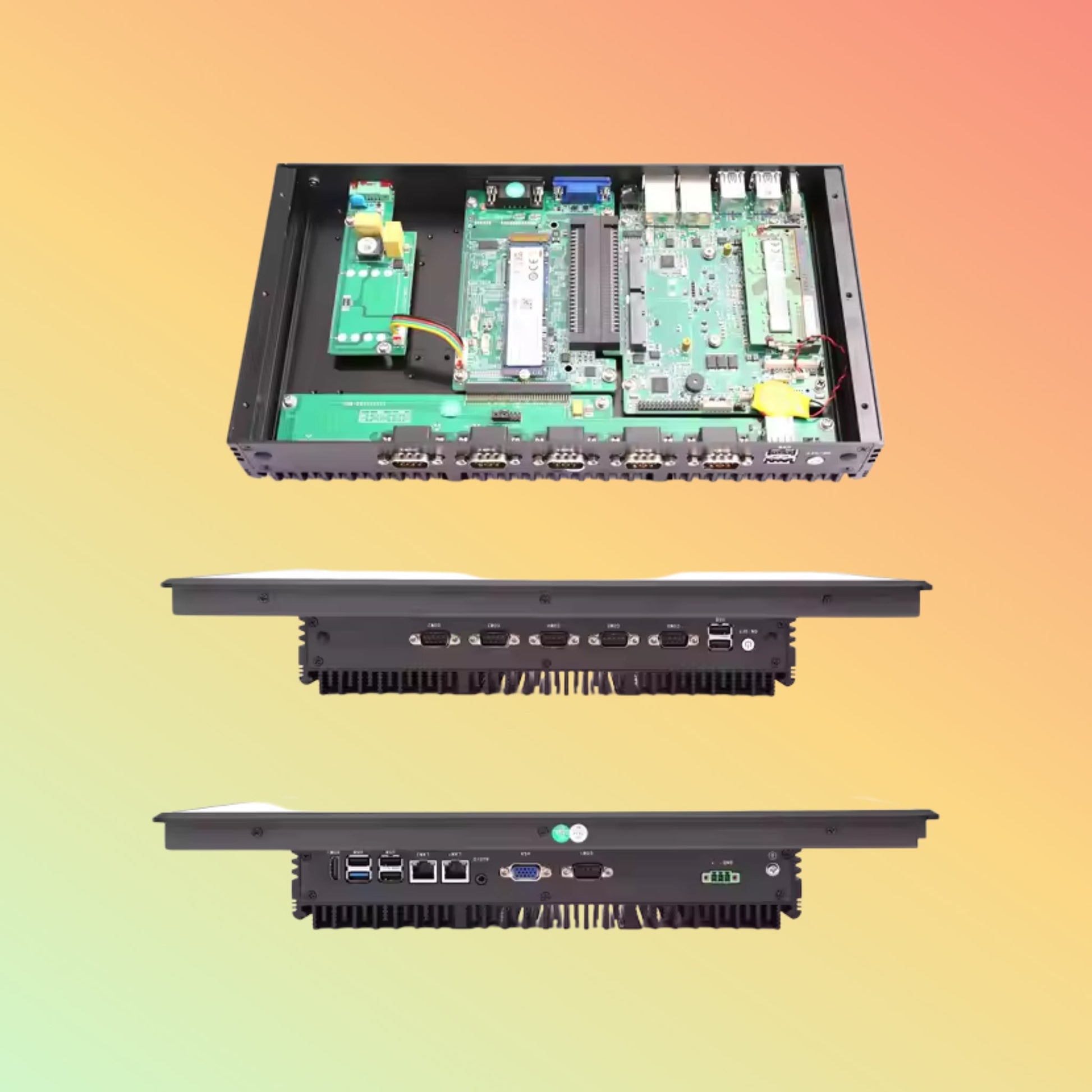 12″ IP65 Waterproof Embedded Industrial Touch Panel PC for Factory