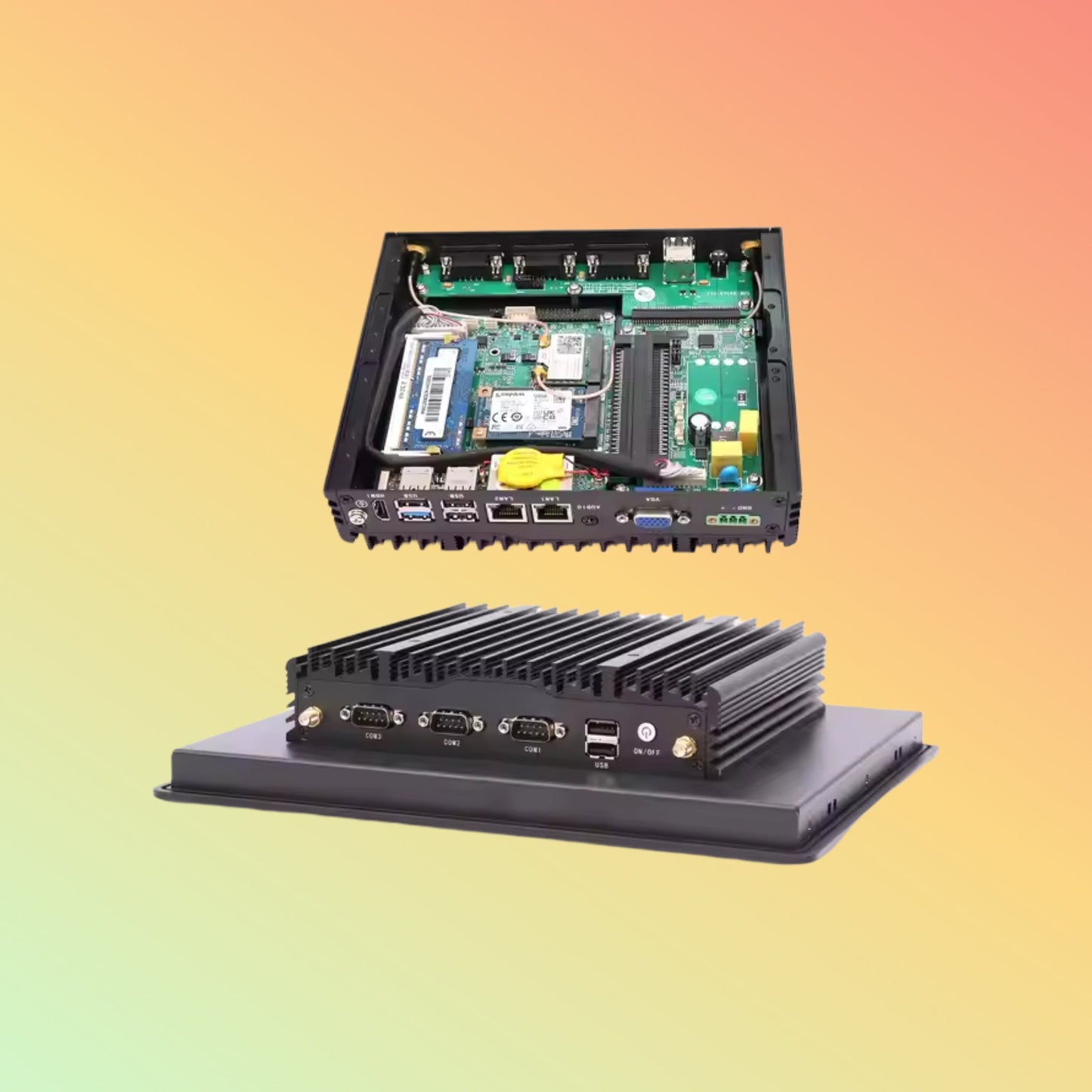 21.5 Touch Panel Pc IP65 Fanless Industrial Panel Pc for Windows Ipc