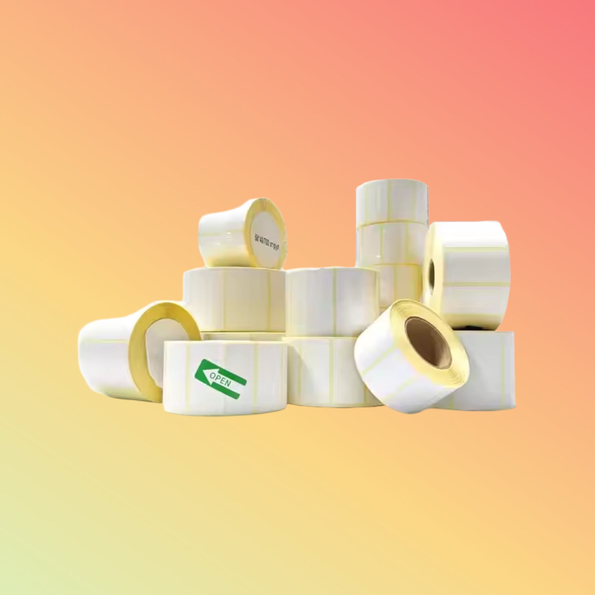 Customize Any Size High Quality Customized Printing Sticker Label Roll for Thermal Printer