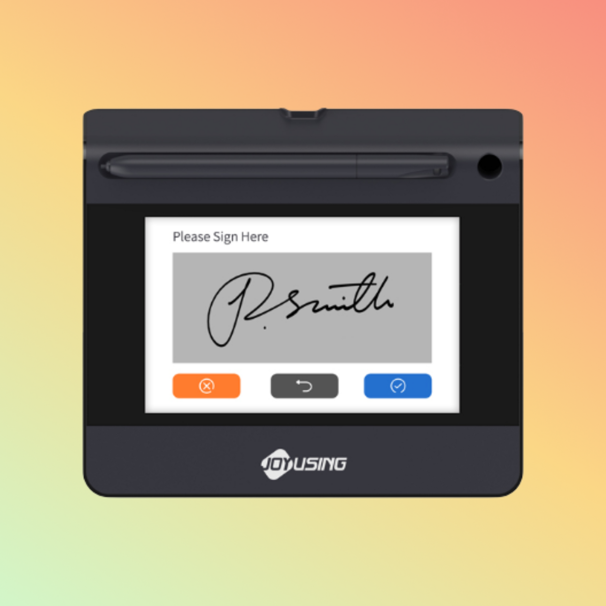 Joy Using Advanced Color LCD Signature Pad SP550