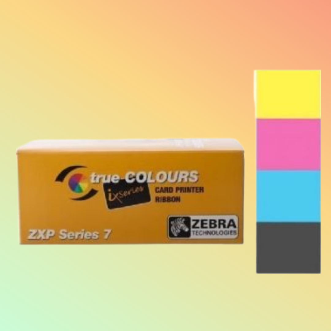 "Zebra ZXP Series 7 Laminate Ribbon for Durable ID Cards"
