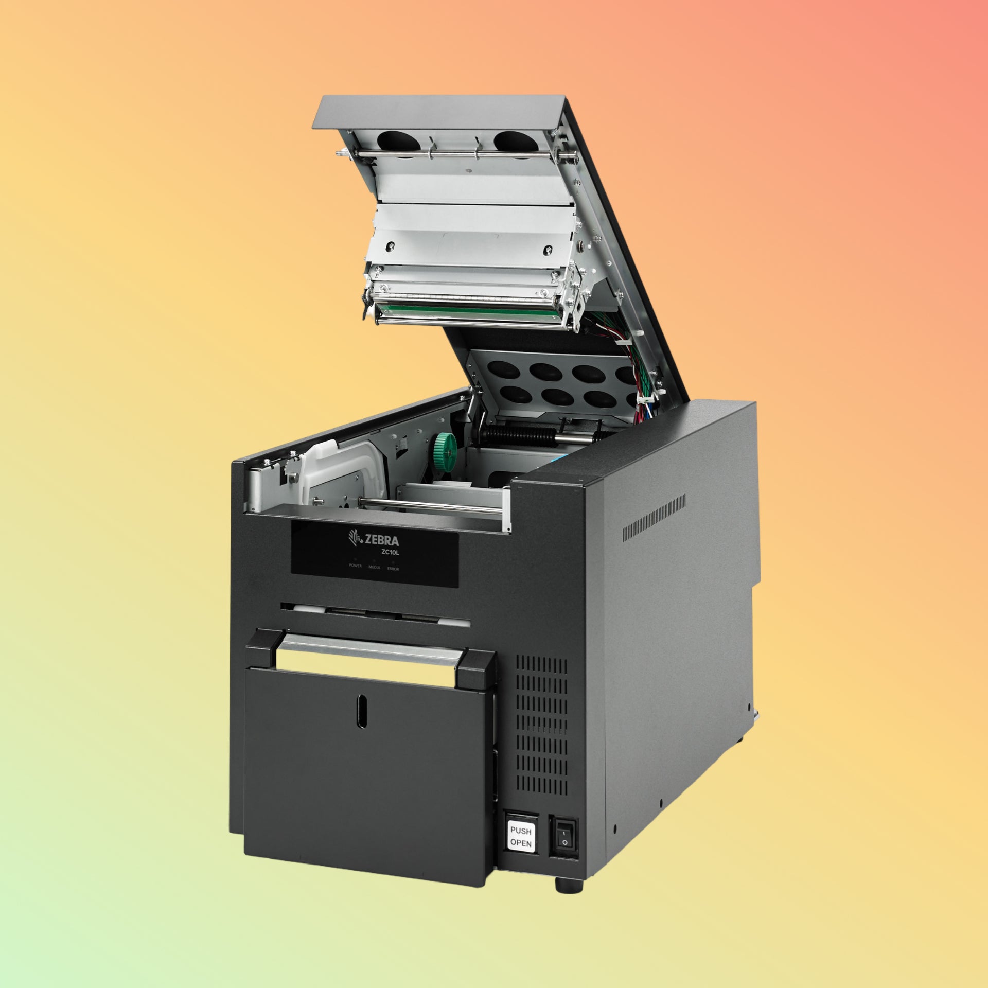 alt="Zebra ZC10L Full-Color Large Card Printer for Professional Use"