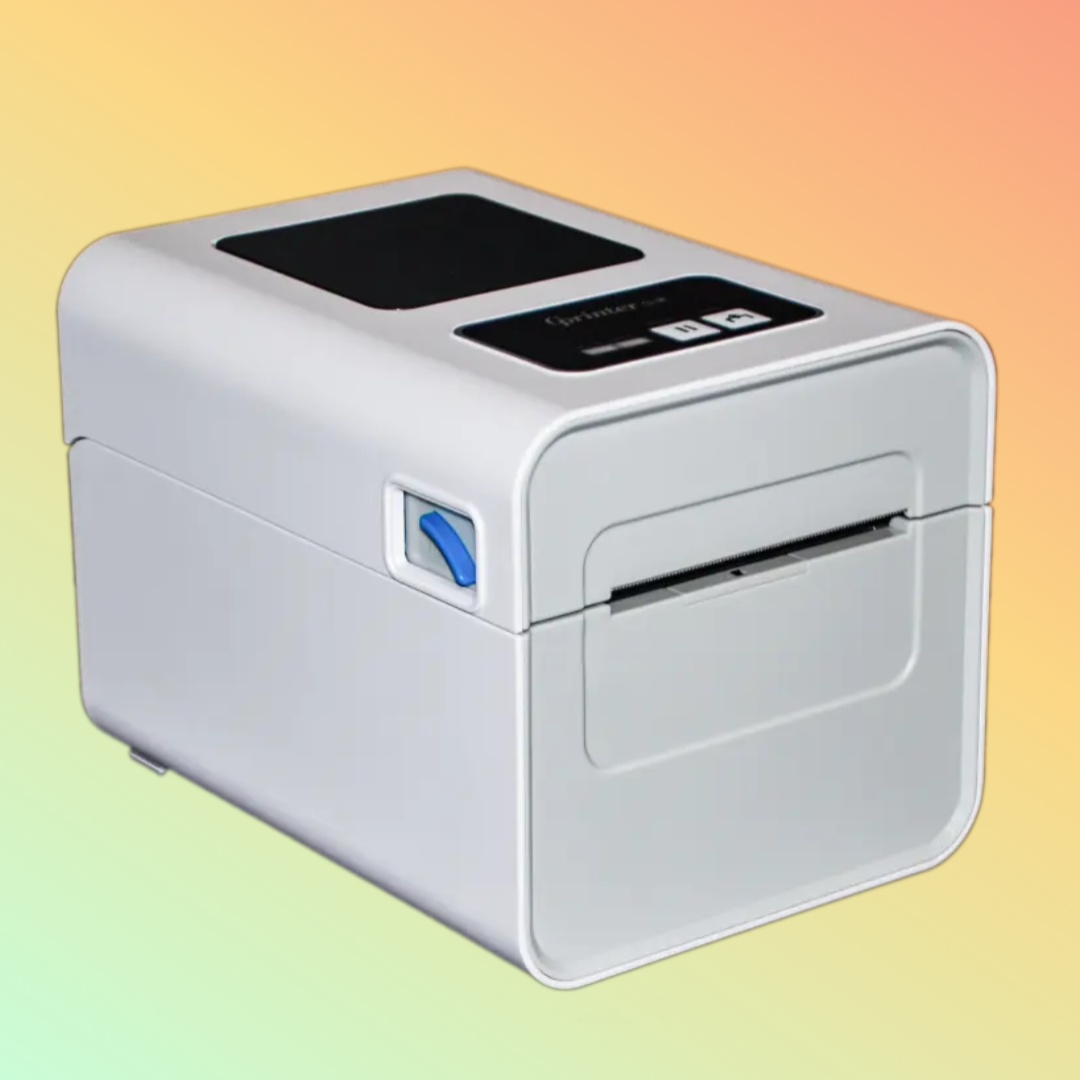 Compact Gprinter 9025D on desktop with label output
