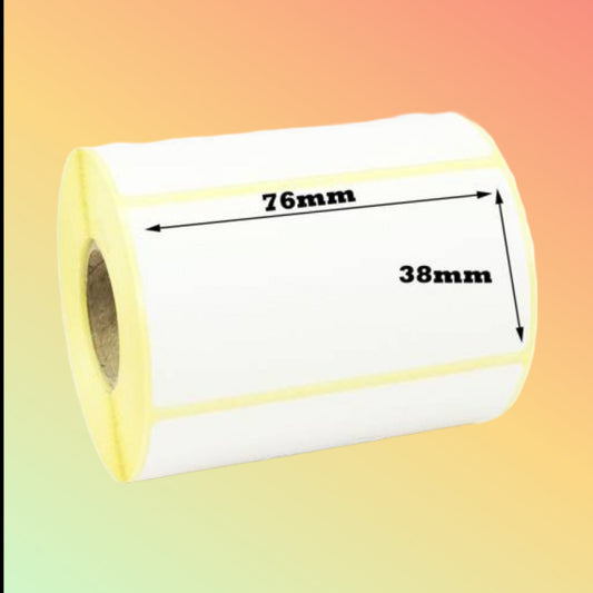 बारकोड लेबल 76mmX38mm