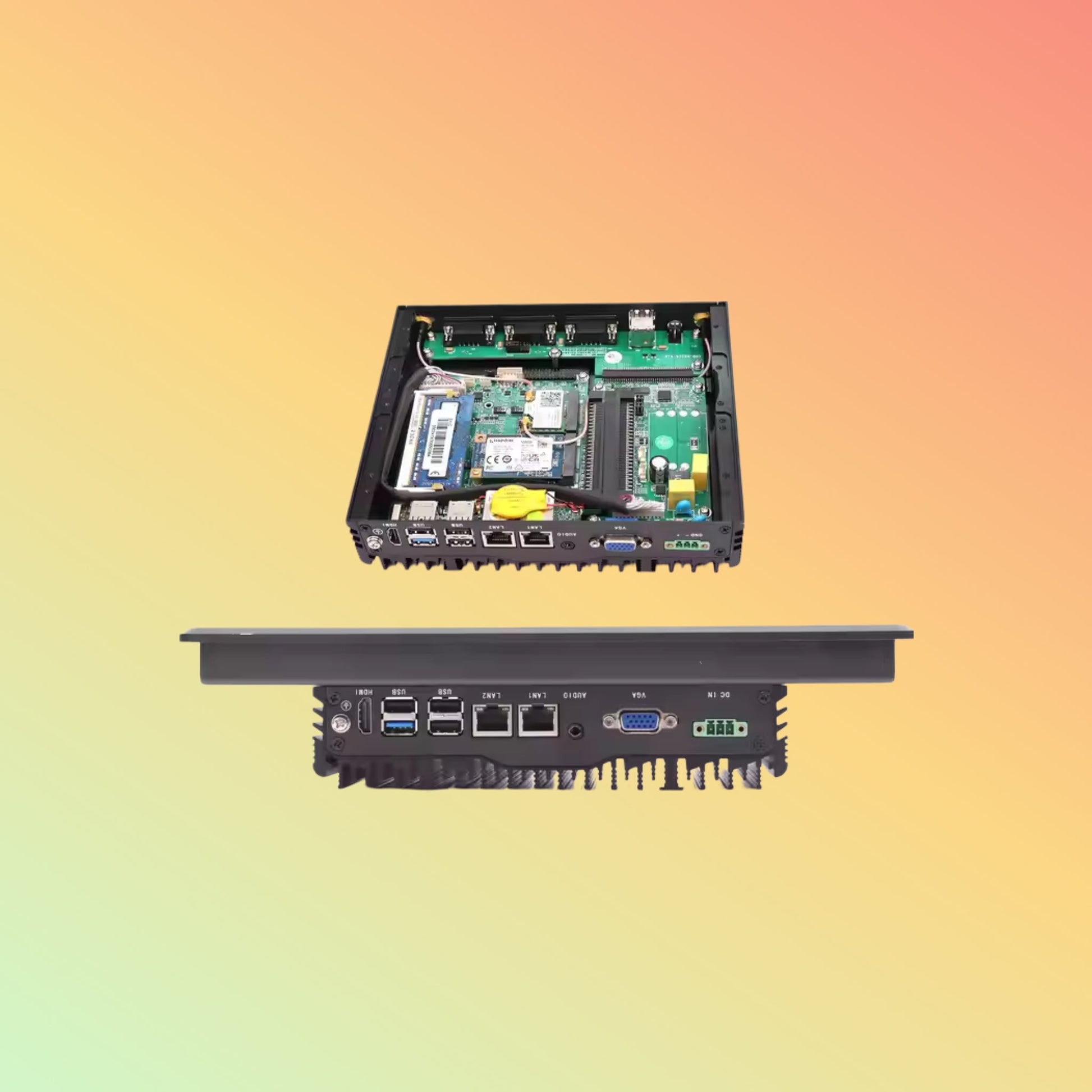 24x7 Working 10 Inch Industrial Touch PANEL PC Embedded Wall-mounted Capacitive Resistive Touch IP65 Waterproof Fanless Panel Pc