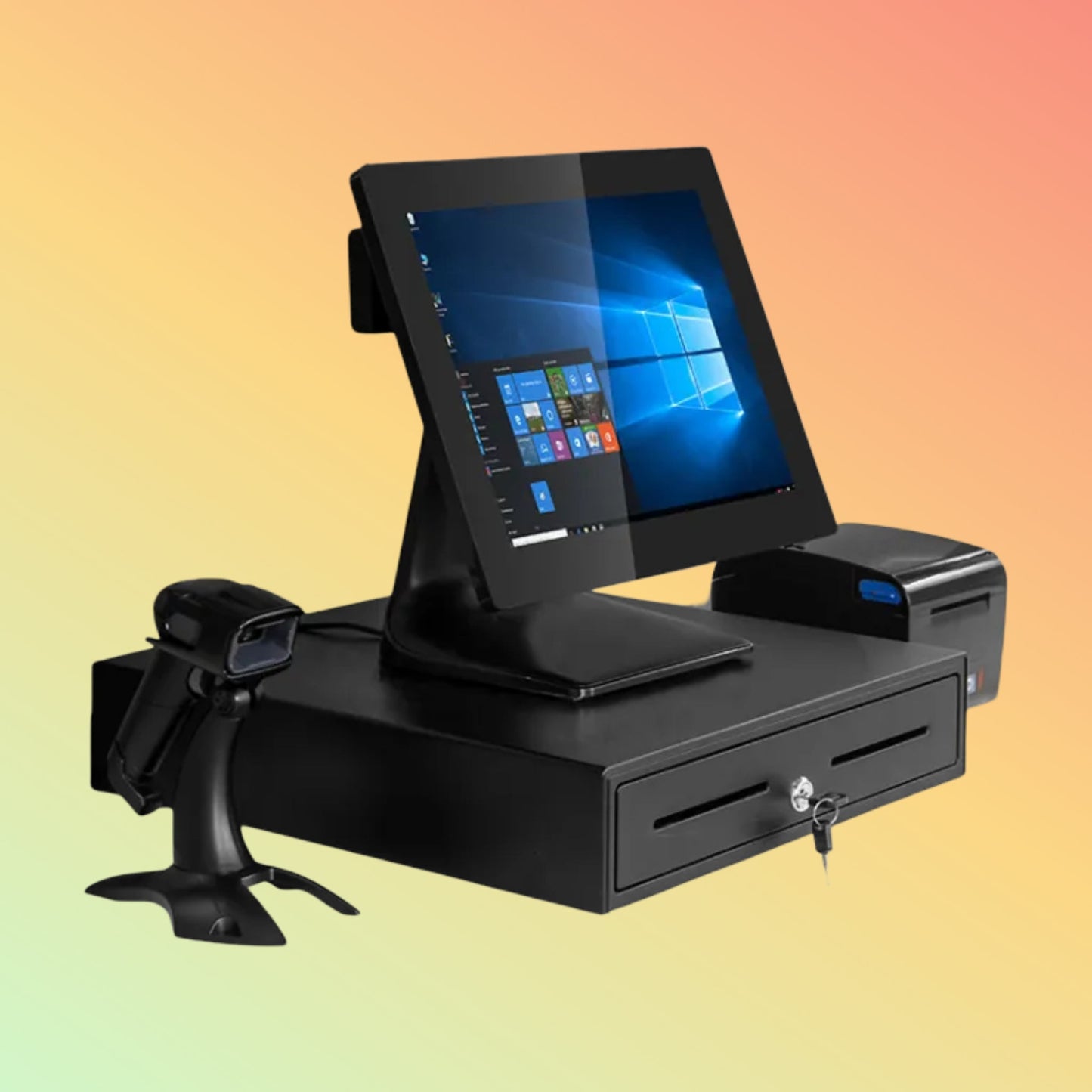 CARAVPOS - Epos Caisse Enregistreuse Complet For Sale Cashier Terminal With Printer Cash Drawer Pos System Pos System