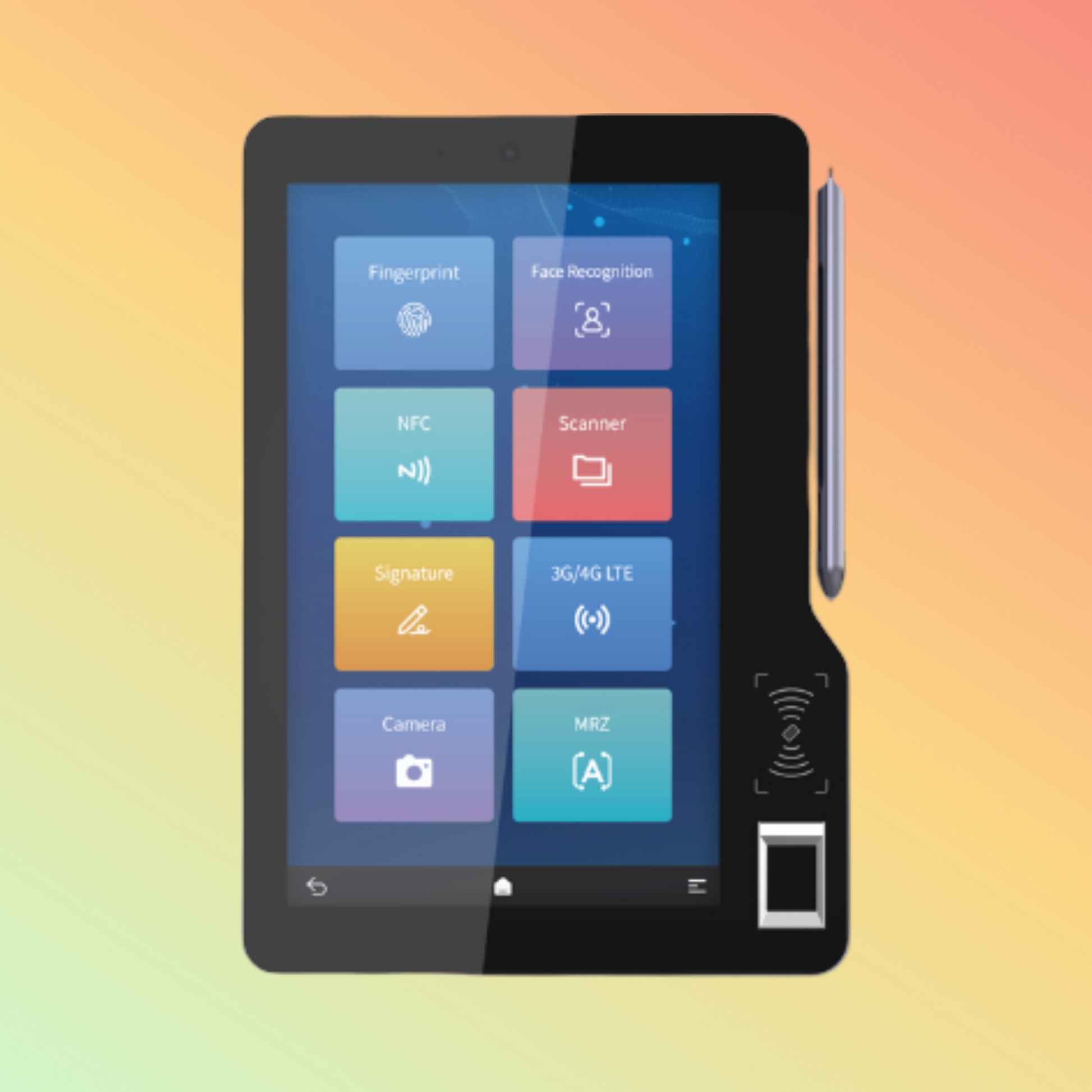 Joy Using 10.1" Powerful Biometric Tablet MT610