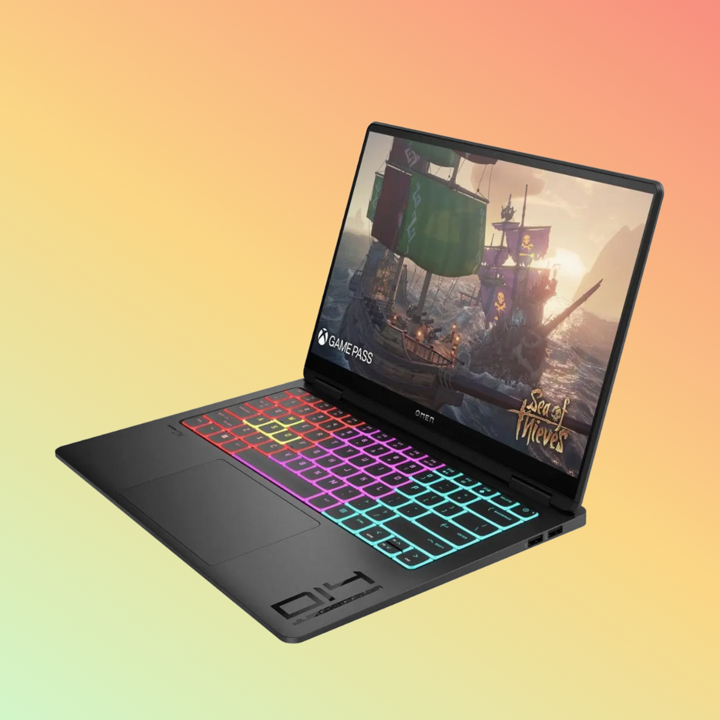 كمبيوتر محمول للألعاب HP OMEN 14-FB0023DX TRANSCEND (2024) - سلسلة 1 Ultra 9 185H، 32 جيجابايت، 1 تيرابايت SSD، NVIDIA GeForce RTX 4070، 14 بوصة 2.8K