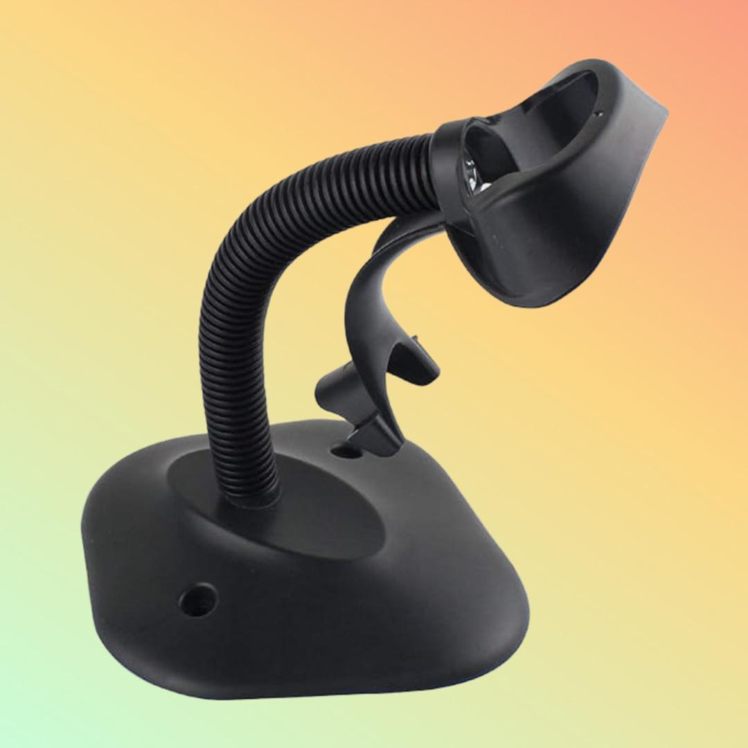 Adjustable Angle Stand for Hands-Free Barcode Scanning
