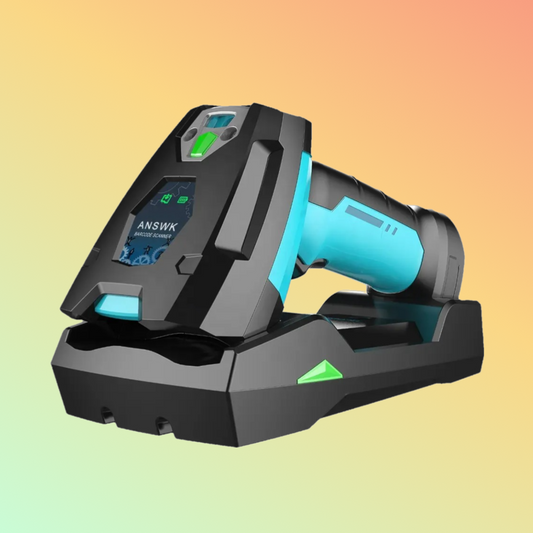 ANSWK UR2022-820ER Wireless Rugged Barcode Scanner Front View