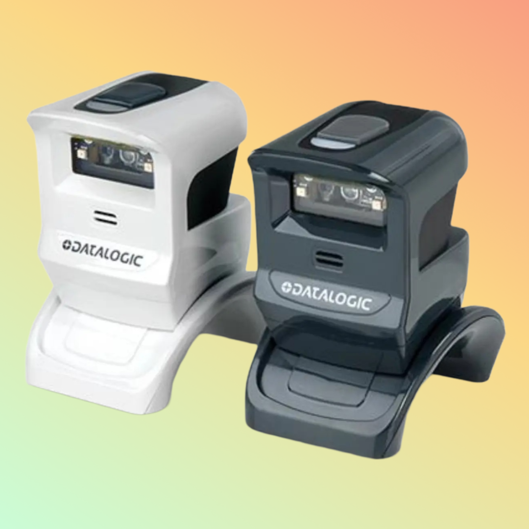 Datalogic Gryphon USB Barcode Scanner - High-speed 2D and QR code scanner for retail and industrial use.
