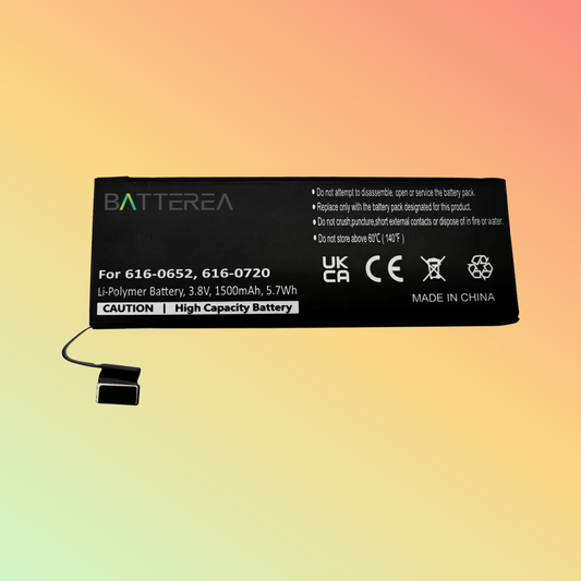 Batterea 3.8V 1500mAh battery replacement for Apple iPhone 5S replaces 616-0652 616-0720 Li-Polymer