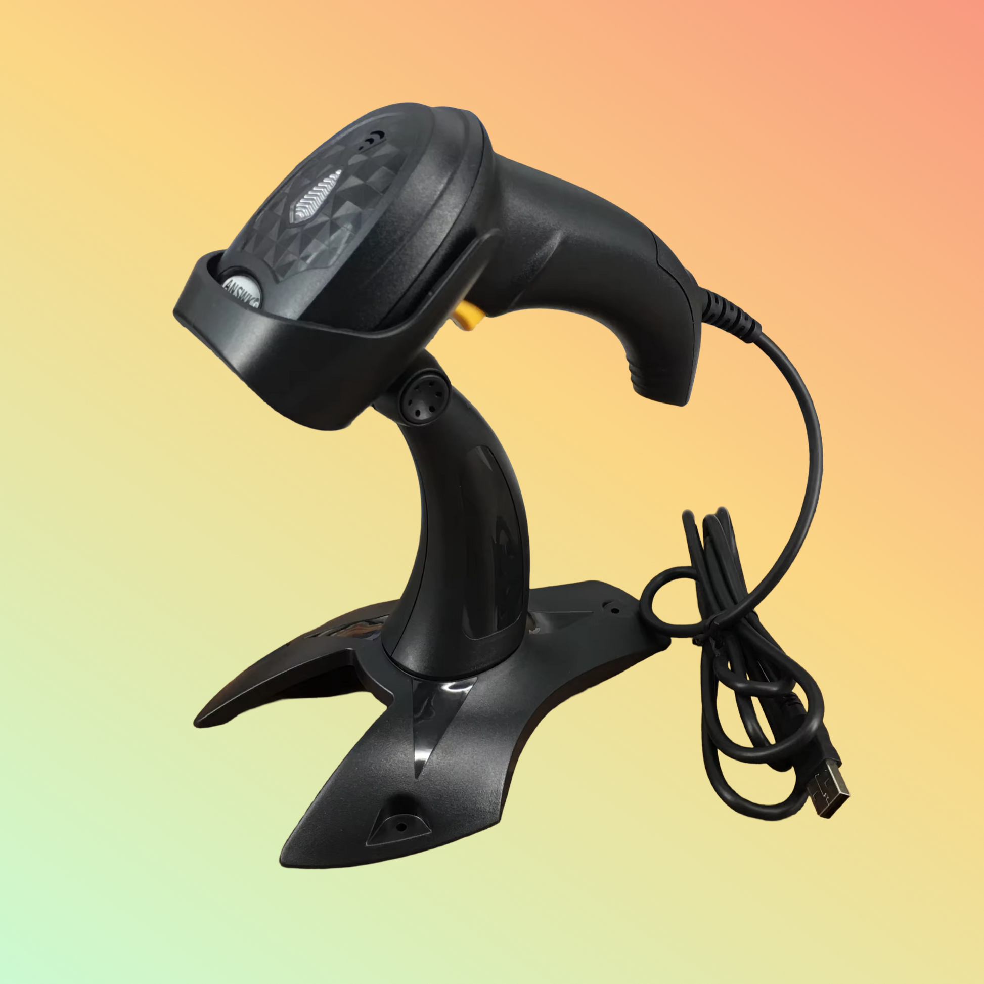 Ergonomic design of ANSWK H5400 with optional stand for hands-free operation.