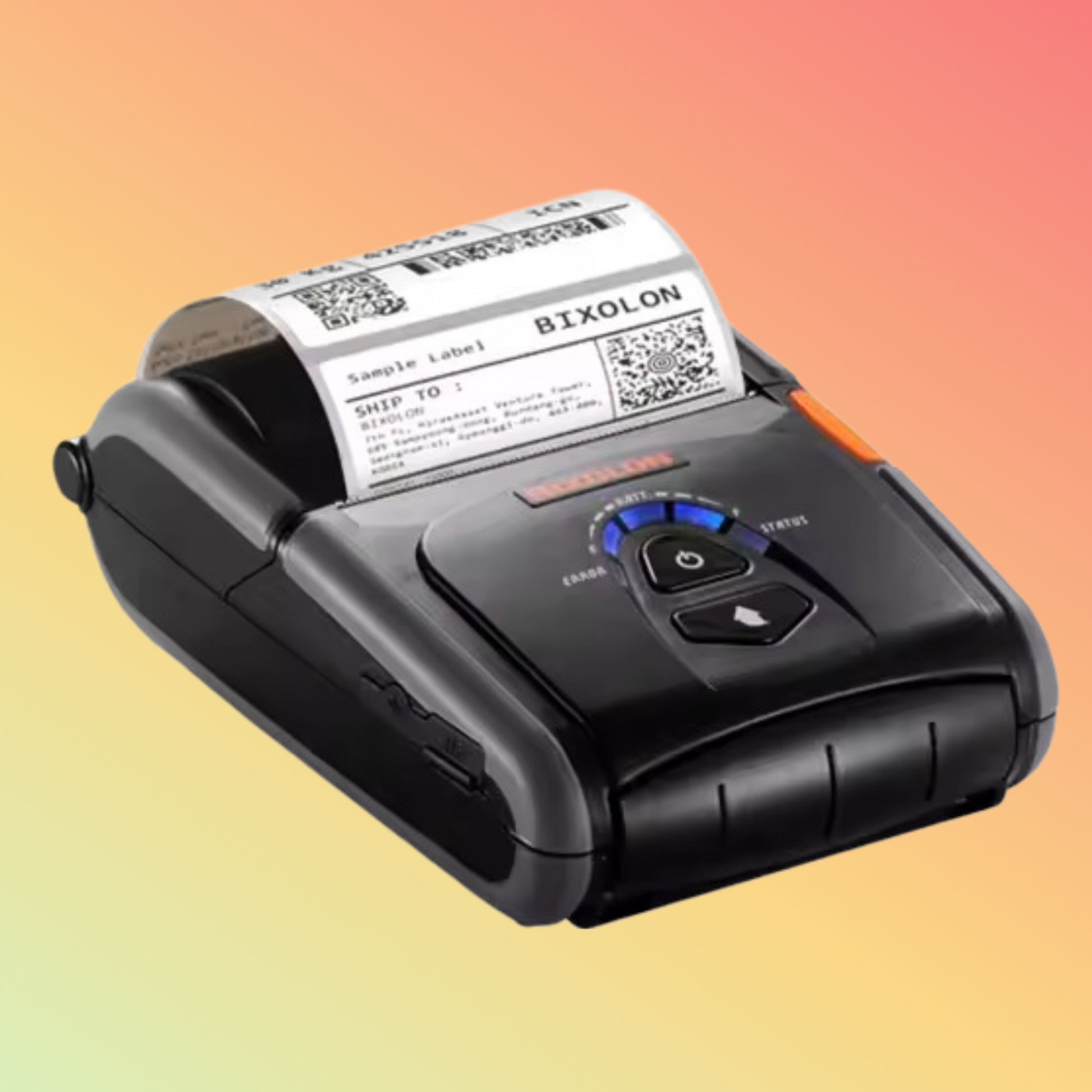 Bixolon SPP-R400II compact mobile printer front view.