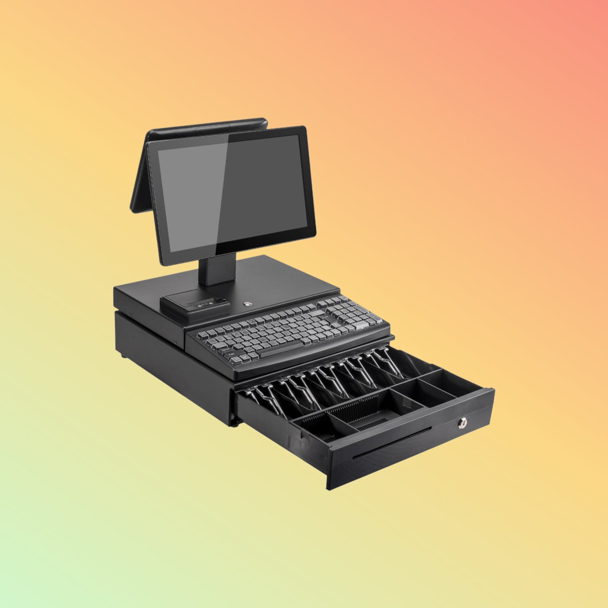 All-in-One POS Cash Register Computer Desktop Windows System