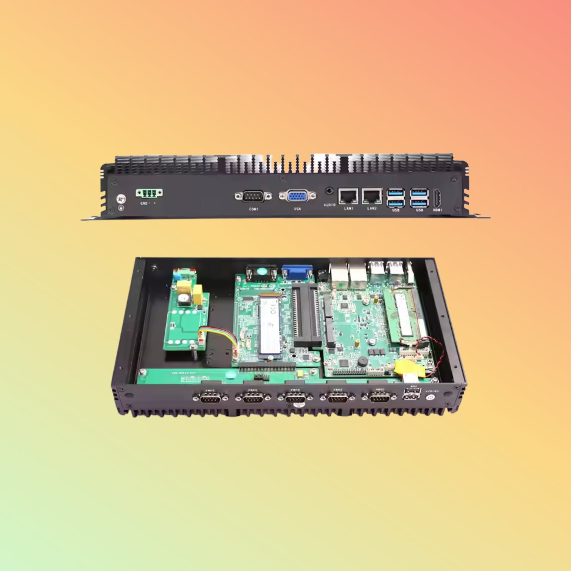 15" 17" 19Inch Embedded Wall Mounted Industrial Panel PC Fanless Computer J4125 J6412 I3 I5 10 Points Touch Screen All in One PC