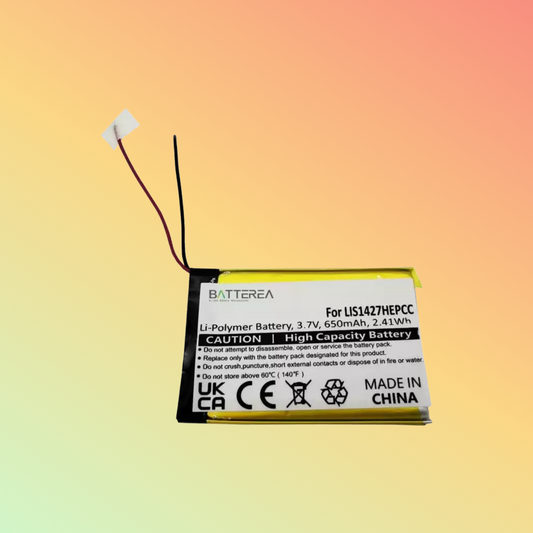 Batterea battery replacement for Plantronics K100 Sony MDR-DS6500 XB950BT replaces for LIS1427HEPCC LIS1427NHPCC 3.7V 650mAh li-polymer