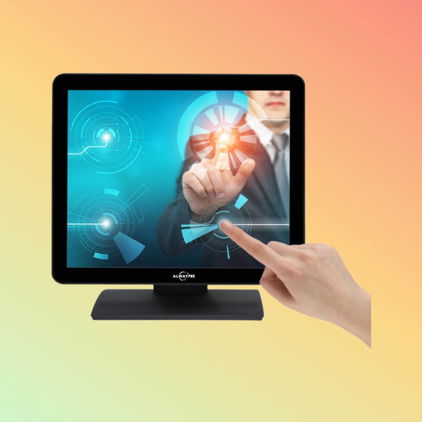 ALWAYPOS Multi-Point Touch Panel, Bezel-Free Design