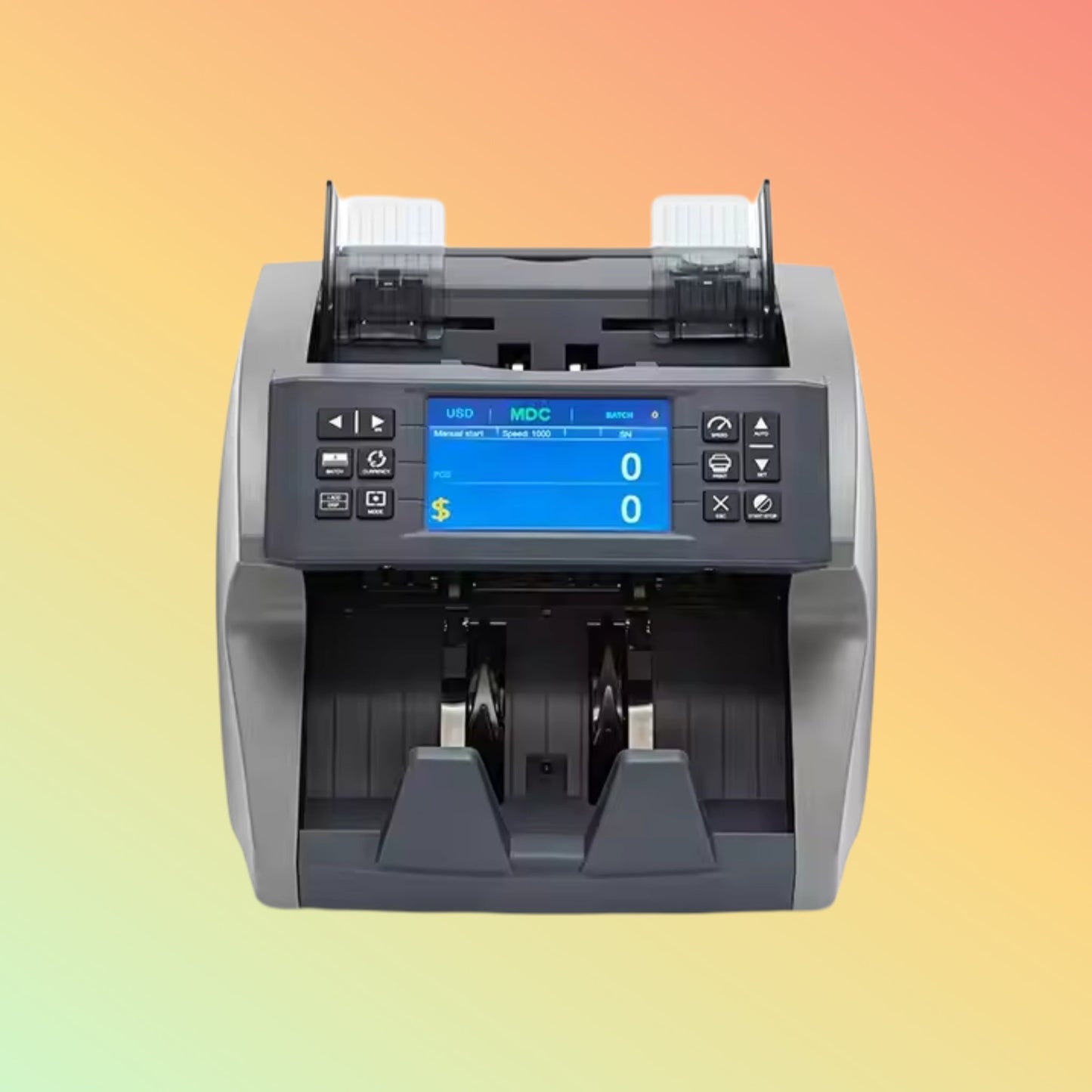 Single Pocket Mix Value Counting Machine With Serial Number Printing Machine