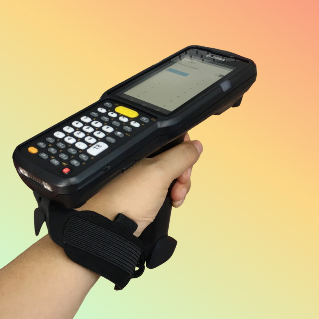 MC330M in hand, showcasing its compact and rugged design
