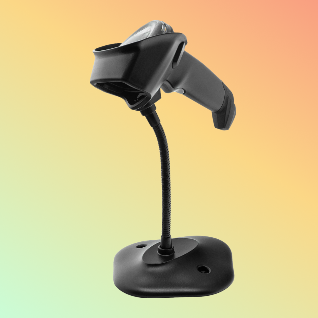 Compact Zebra LS2208 Stand Holder for Small Workspaces
