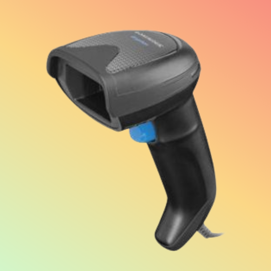 Datalogic GD4520 scanning a barcode in a retail setting
