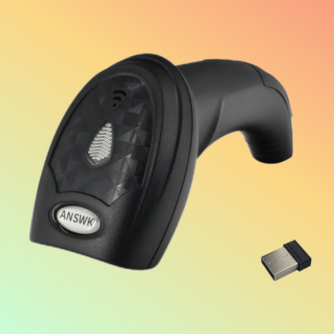 ANSWK BT5400-B115G Wireless Bluetooth Barcode Scanner in Retail Use
