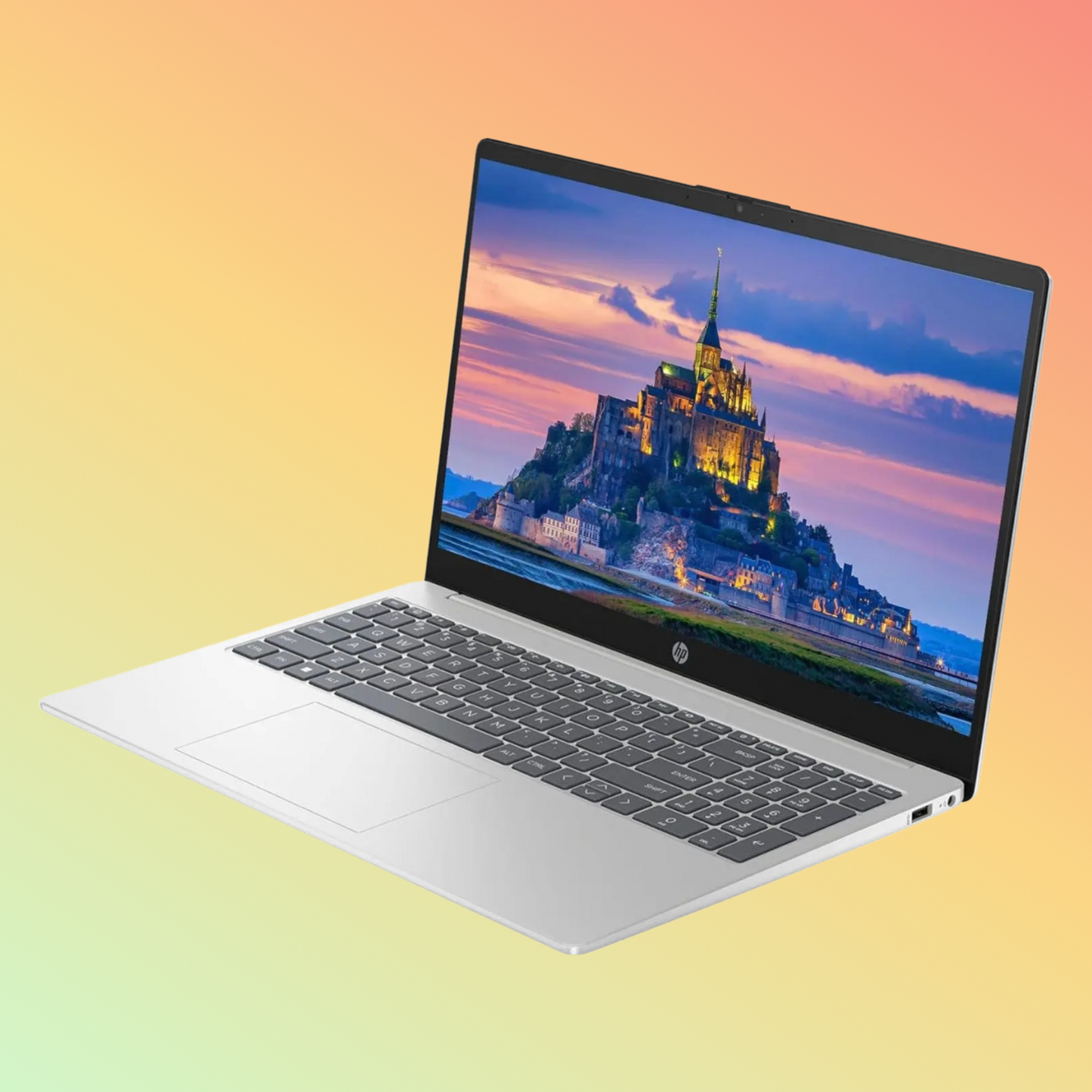 لابتوب HP 250 G9 - معالج i5-1235U من الجيل الثاني عشر، وذاكرة وصول عشوائي (RAM) سعة 16 جيجابايت، وقرص SSD سعة 512 جيجابايت، وشاشة 15.6 بوصة عالية الدقة بالكامل