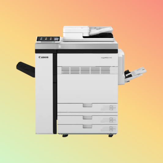 Close-up of Canon imagePRESS V900’s vibrant print output.